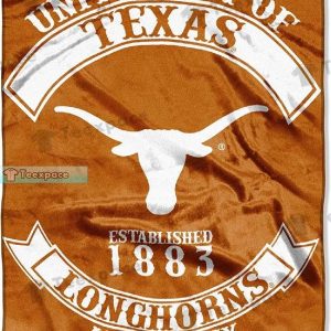 Texas Longhorns EST 1883 Austin Texas Sherpa Blanket