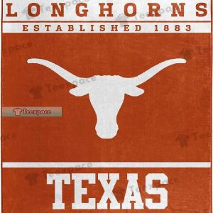 Texas Longhorns EST 1883 Throw Blanket