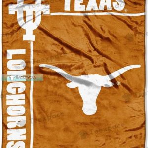Texas Longhorns Logo Center Plush Blanket