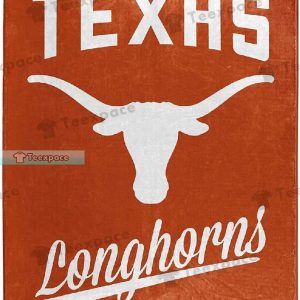 Texas Longhorns Logo Letter Sherpa Blanket
