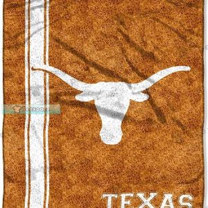 Texas Longhorns Logo Stripes Pattern Blanket