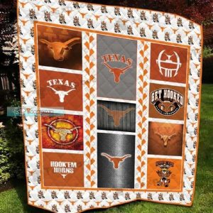 Texas Longhorns Logo Texture Plush Blanket