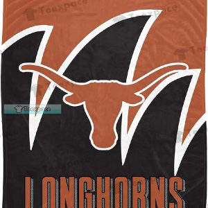 Texas Longhorns Sharp Line Pattern Sherpa Blanket