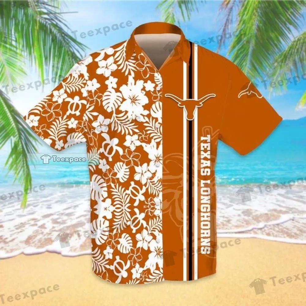 Texas Longhorns Tropical Flower Hawaiian Shirt 1