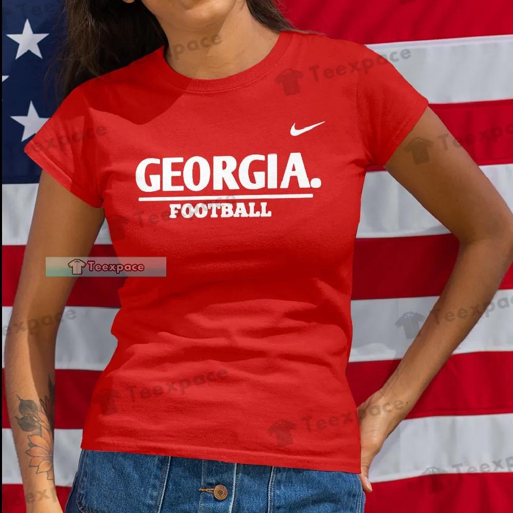 The Dawgs Georgia Football Nike Basic T Shirt Womens