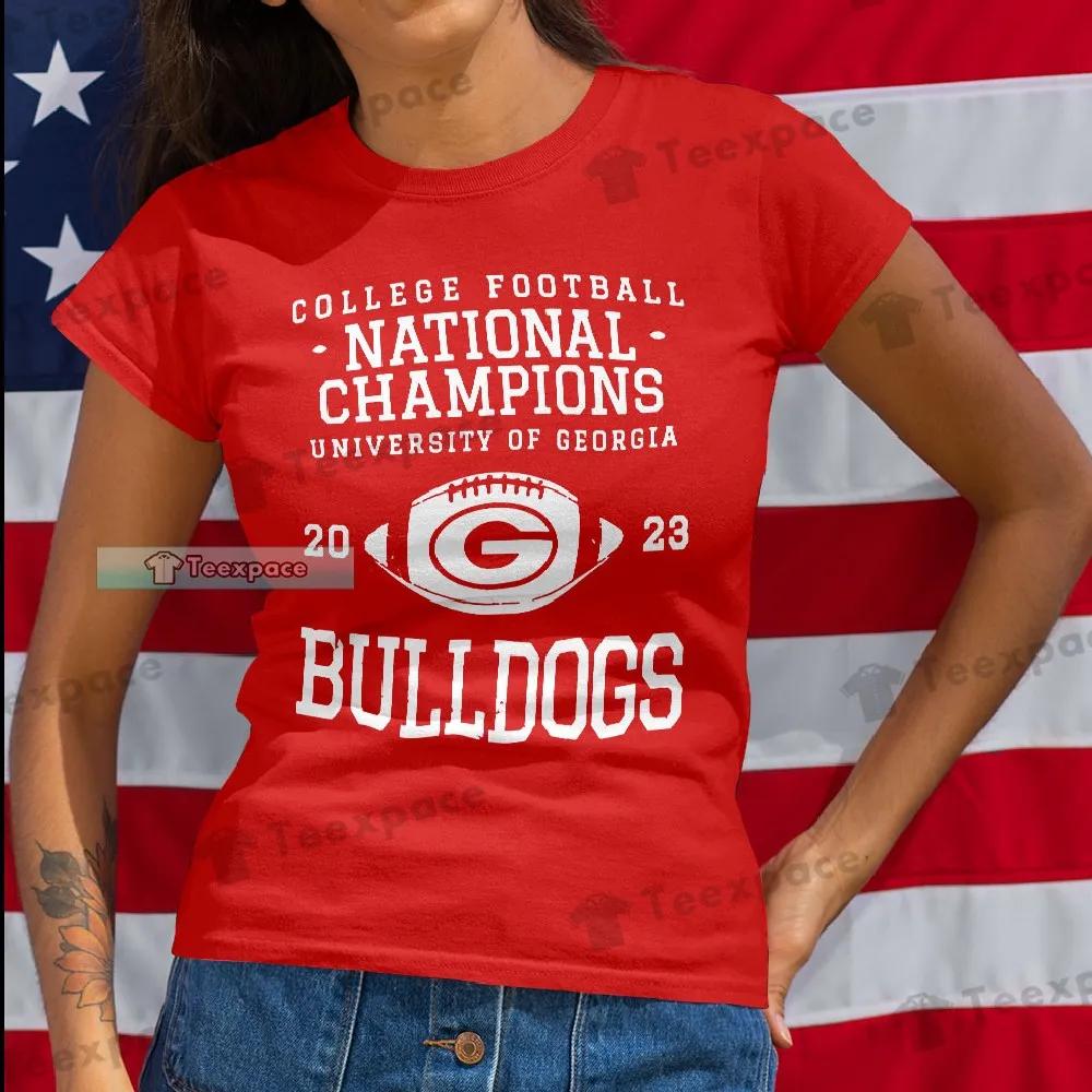 The Dawgs National Champions Georgia University T Shirt Womens