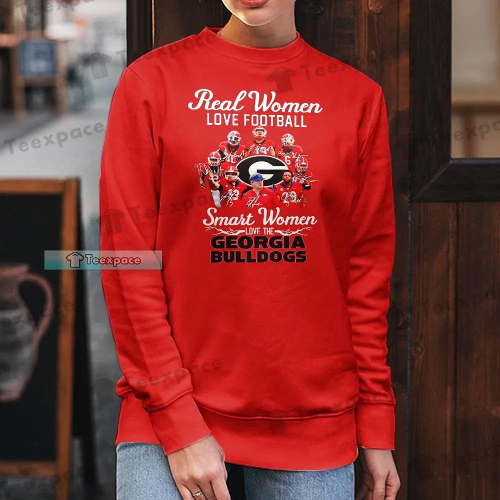 The Dawgs Smart Women Love Georgia Bulldogs Long Sleeve Shirt