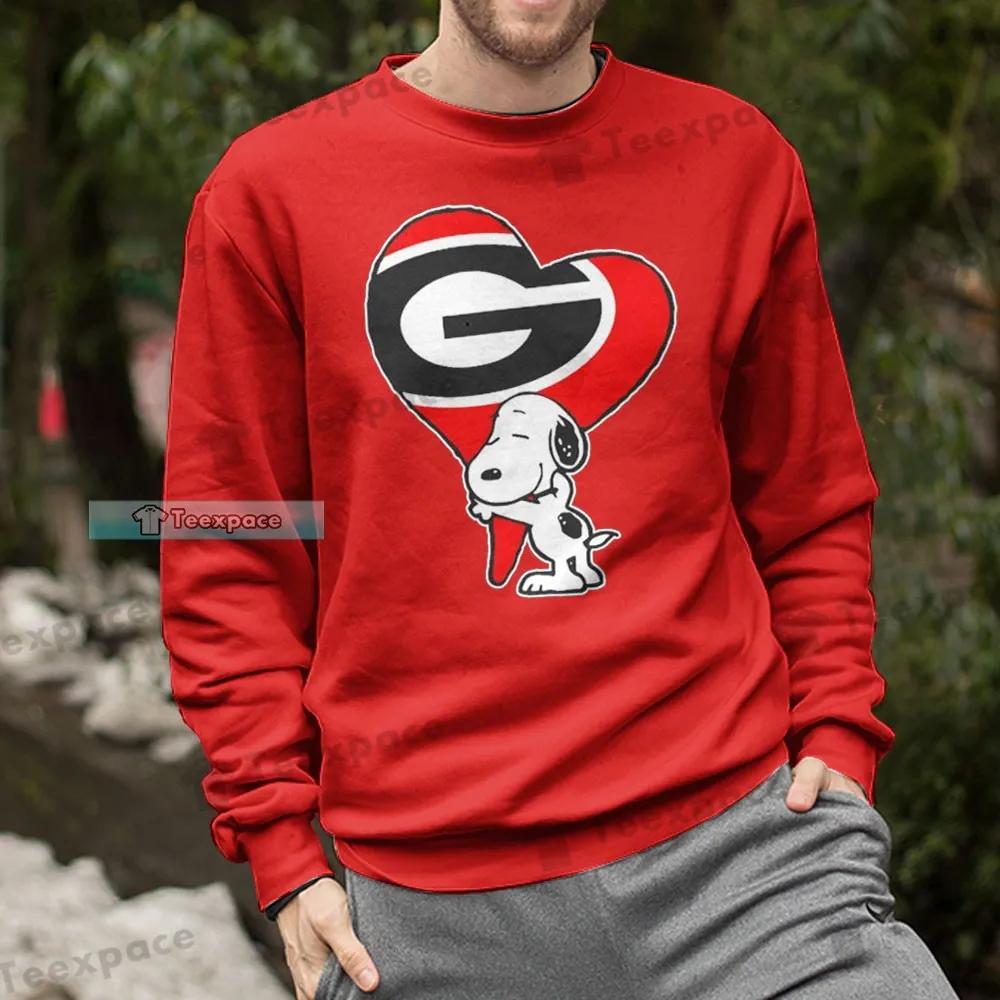 The Dawgs Snoopy Love Georgia Bulldogs Sweatshirt