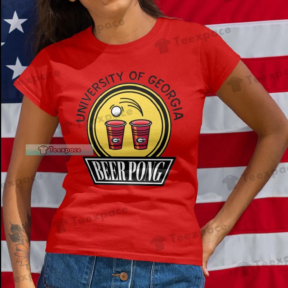 The Dawgs University Of Floria Beer Pong T Shirt Womens