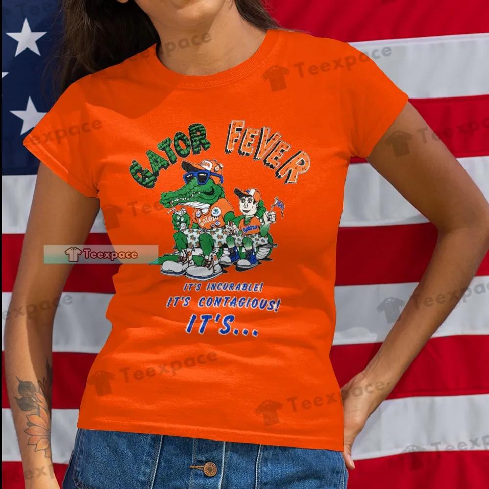 The Swamp Gators Fever Football T Shirt Womens