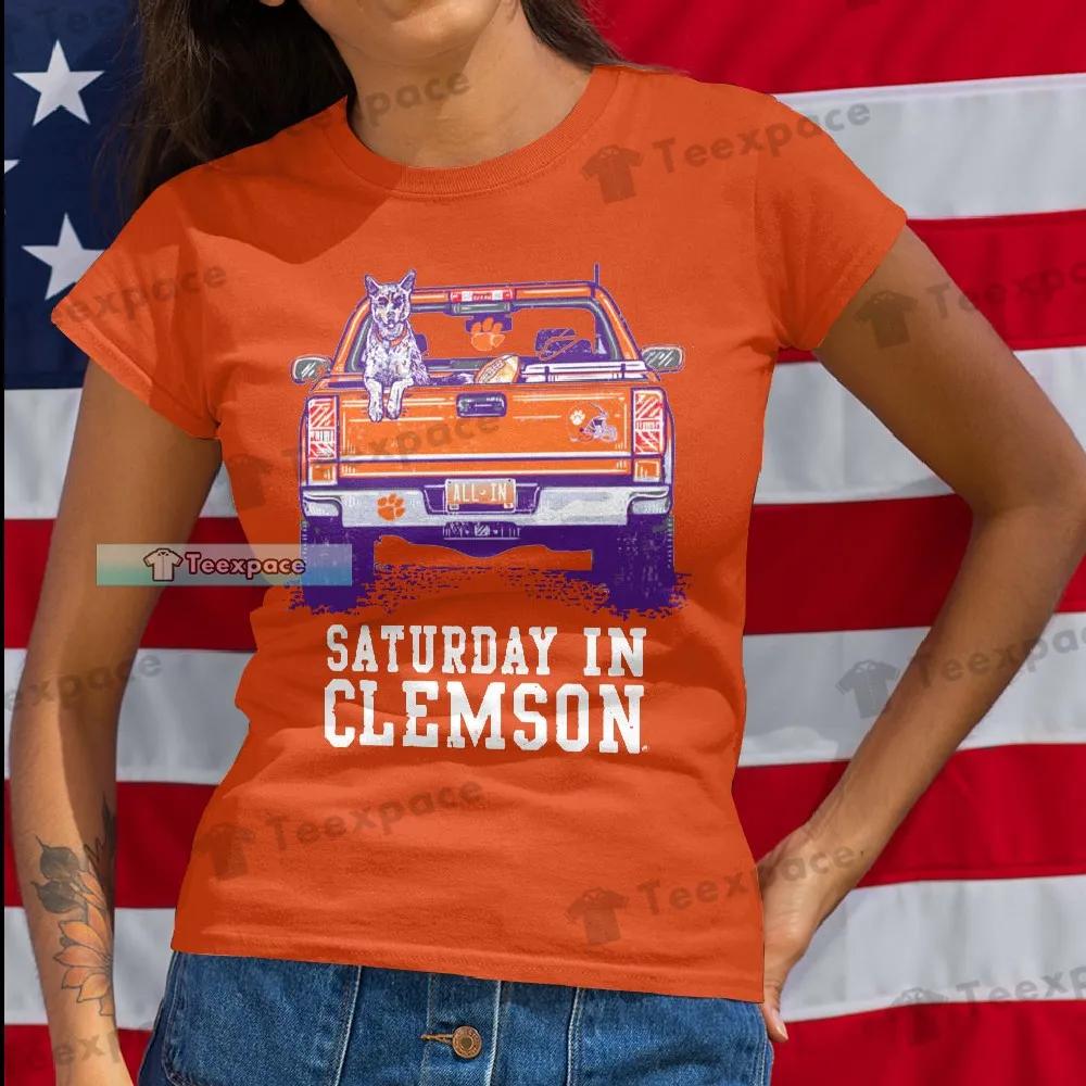 The Tigers Sunday In Clemson T Shirt Womens