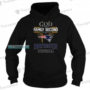 Yellow Pattern God First Family Second Then New England Patriots Shirt