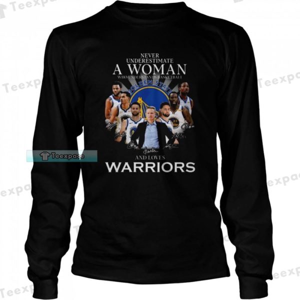 A Woman Who Understand Basketball And Love Warriors Shirt