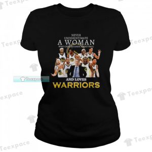 A Woman Who Understands Basketball And Love Golden State Warriors T Shirt Womens