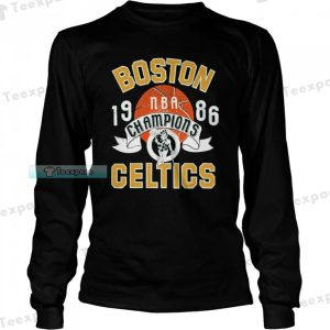 Boston Celtics 1986 NBA Champions Celtics Long Sleeve Shirt