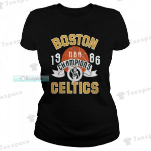Boston Celtics 1986 NBA Champions Celtics T Shirt Womens