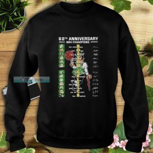 Boston Celtics 60th Anniversary Champions Signatures Sweatshirt