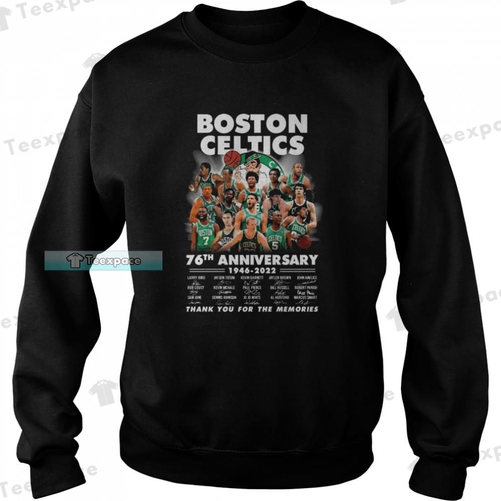 Boston Celtics 76th Anniversary Signatures Sweatshirt