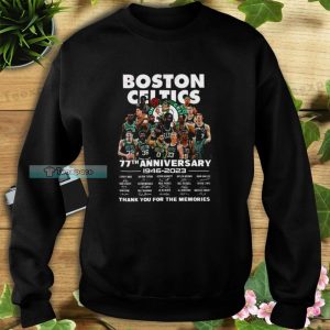 Boston Celtics 77th Anniversary 1946 – 2023 Signatures Sweatshirt