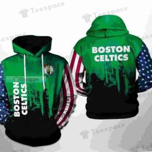 Boston Celtics American Brush Pattern Hoodie