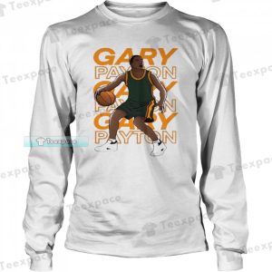 Boston Celtics Basketball Gary Payton Art Long Sleeve Shirt