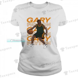 Boston Celtics Basketball Gary Payton Art T Shirt Womens