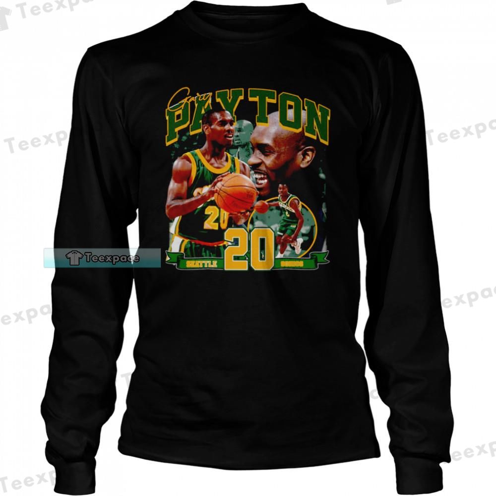 Boston Celtics Basketball No.20 Gary Payton Long Sleeve Shirt