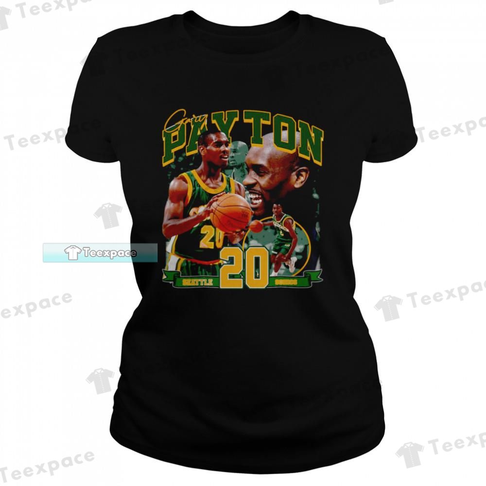 Boston Celtics Basketball No.20 Gary Payton T Shirt Womens