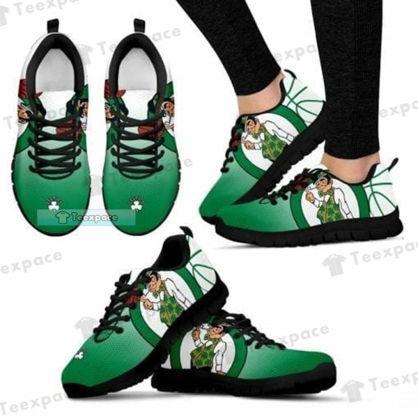 Boston Celtics Big Logo Mascot Sneakers