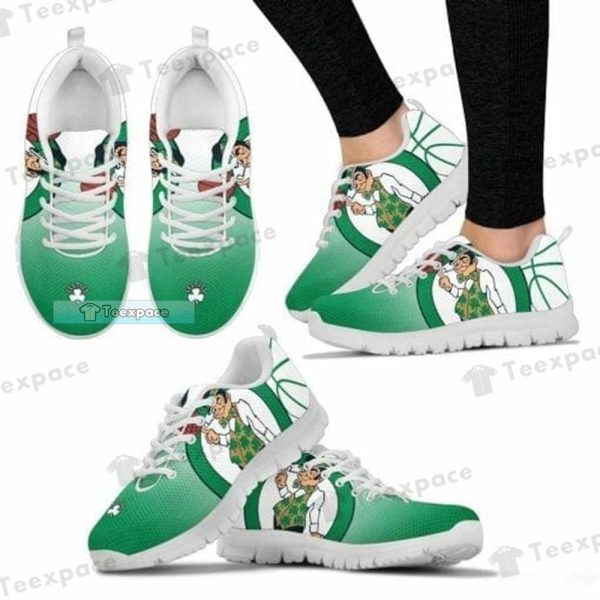 Boston Celtics Big Logo Mascot Sneakers
