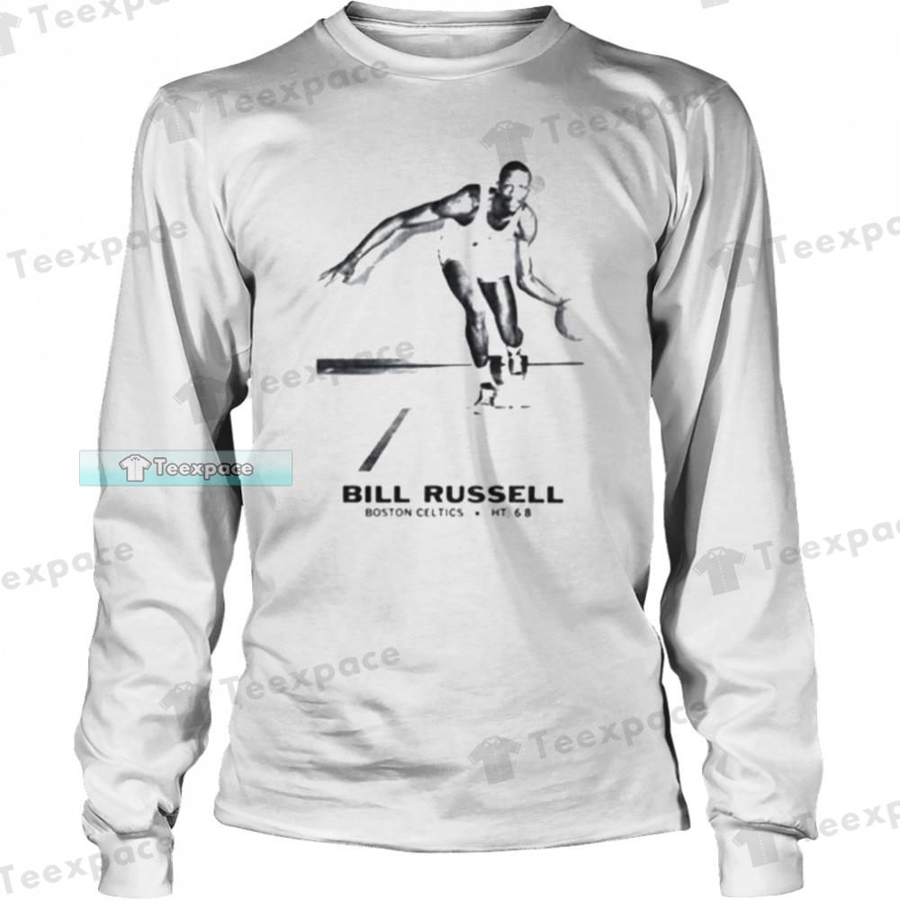 Boston Celtics Bill Russell 1934 2022 Art Long Sleeve Shirt