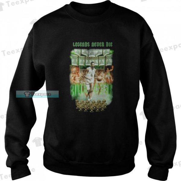 Boston Celtics Bill Russell Legend Never Die Signature Shirt