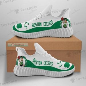 Boston Celtics Blur Letter Pattern Reze Shoes Celtics Gifts