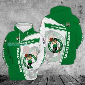 Boston Celtics Blur Logo Hoodie Gifts for Celtics fans 2