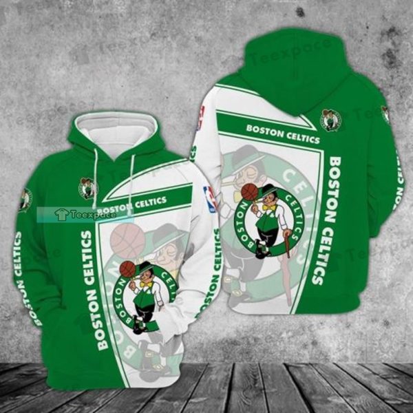 Boston Celtics Blur Logo Hoodie Gifts For Celtics Fans
