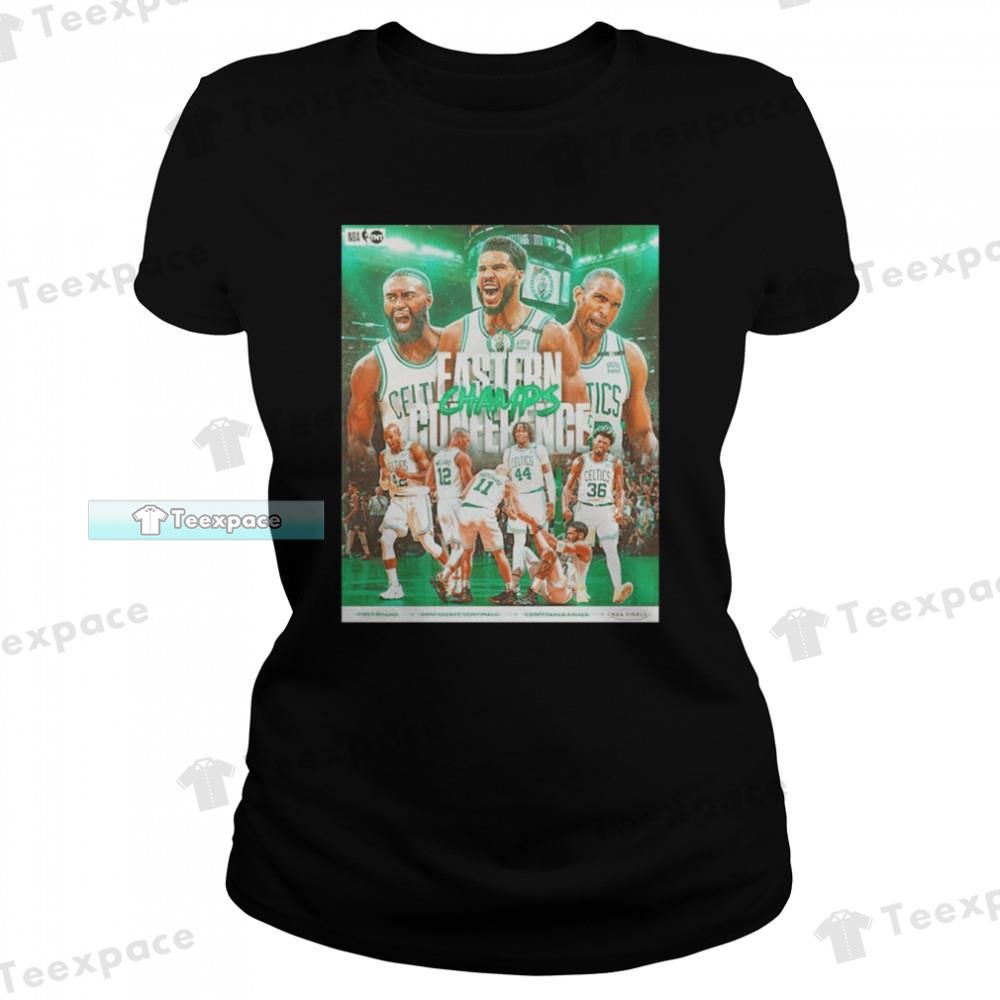 Boston Celtics Champ Eastern Conference Champions T Shirt Womens
