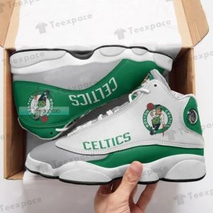 Boston Celtics Curved Letter Air Jordan 13 Celtics Gifts 1