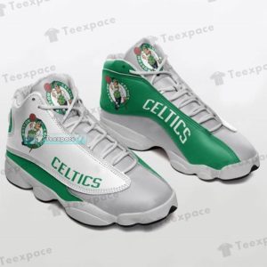Boston Celtics Curved Letter Air Jordan 13 Celtics Gifts 2