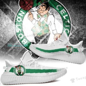 Boston Celtics Curved Yeezy Shoes Celtics Gifts For Him