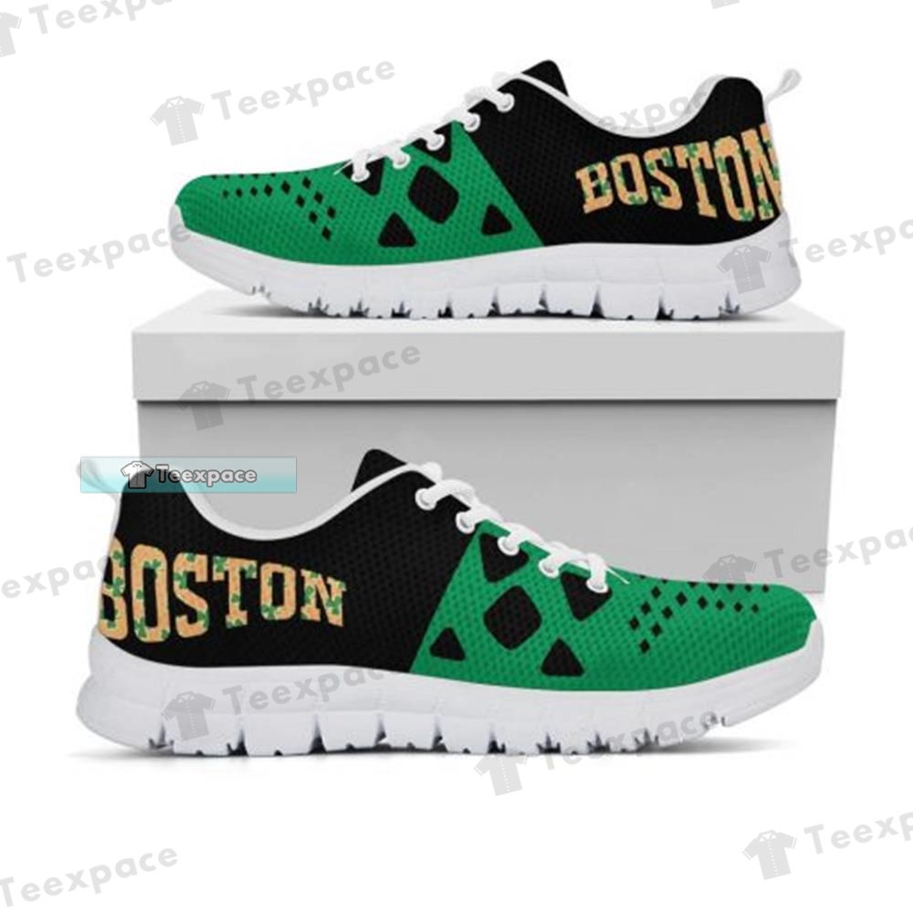 Boston Celtics Dot Pattern Running Shoes Celtics Gifts 4
