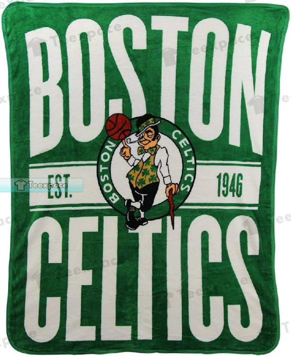 Boston Celtics EST 1946 Fleece Blanket Celtics Gifts