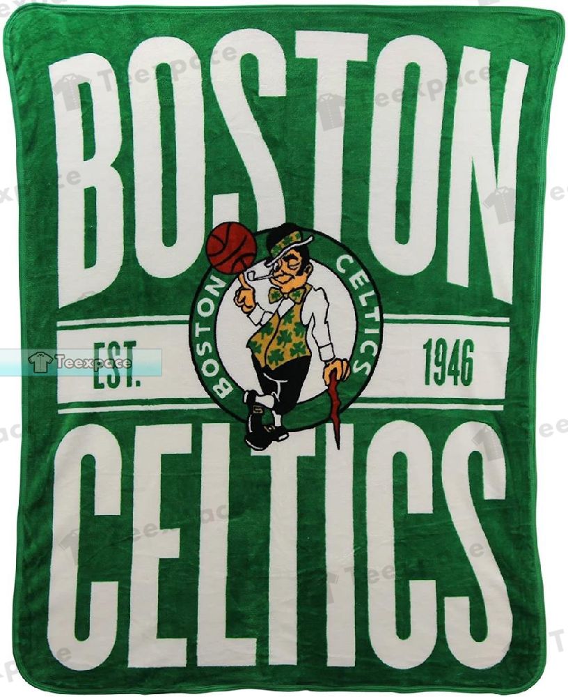 Boston Celtics EST 1946 Fleece Blanket Celtics Gifts 1