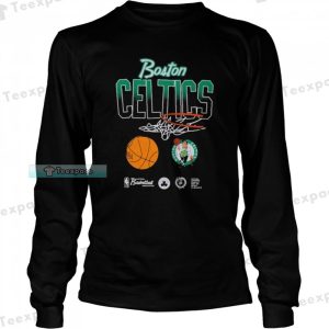 Boston Celtics Fanatics Nike Courtside Splatter Long Sleeve Shirt