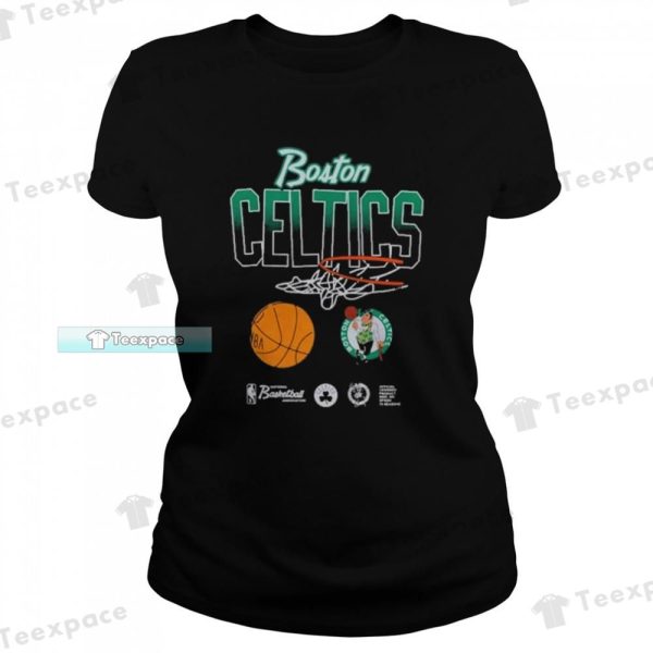 Boston Celtics Fanatics Nike Courtside Splatter Shirt