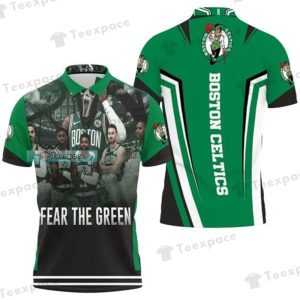 Boston Celtics Fear The Green Polo Shirt 1