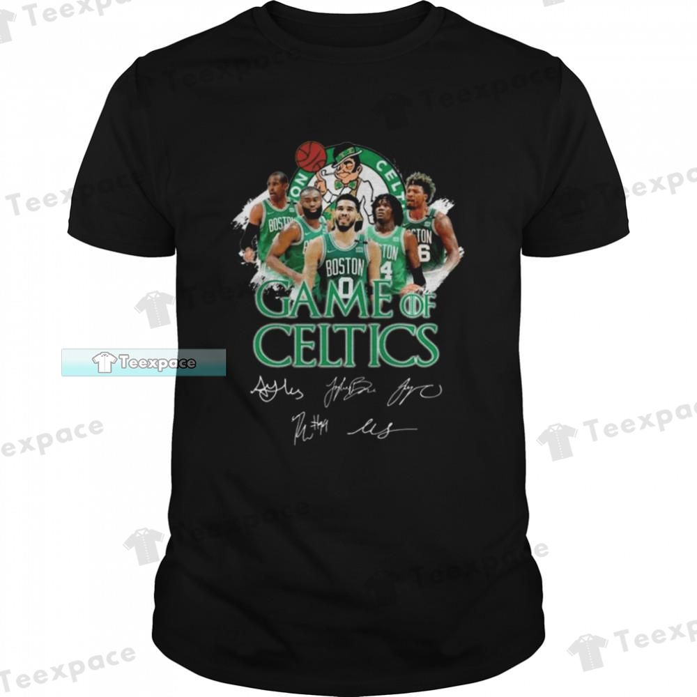 Boston Celtics Game Of Celtics Signatures Legends Unisex T Shirt