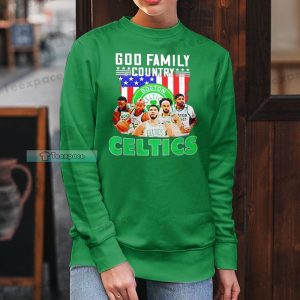 Boston Celtics God Family Country Long Sleeve Shirt