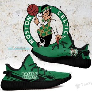 Boston Celtics Green Black Arrow Yeezy Shoes