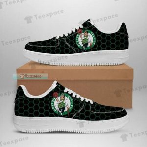 Boston Celtics Hexagon Pattern Air Force Shoes 1