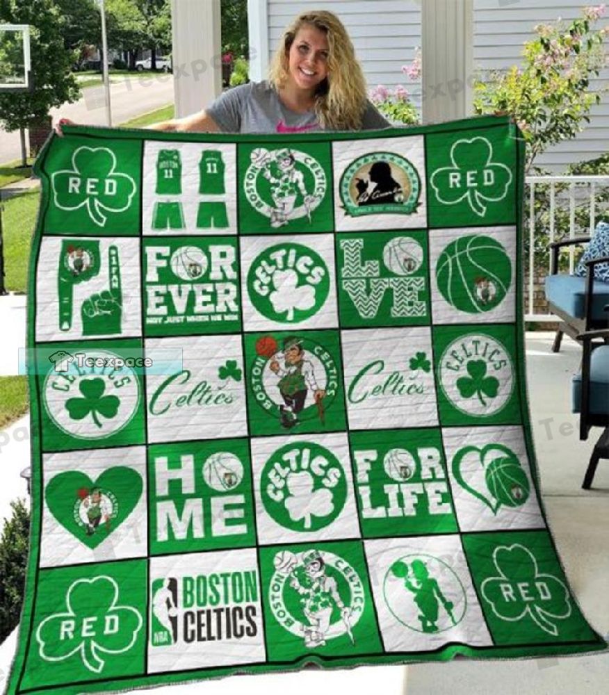 Boston Celtics Home For Life Throw Blanket 1